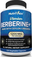 nutrivein premium berberine hcl 1200mg